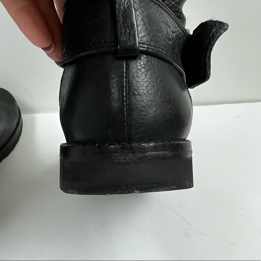 Gentle Souls Buckled Up black leather side zipper buckle Boots SZ 9 - Picture 8 of 13